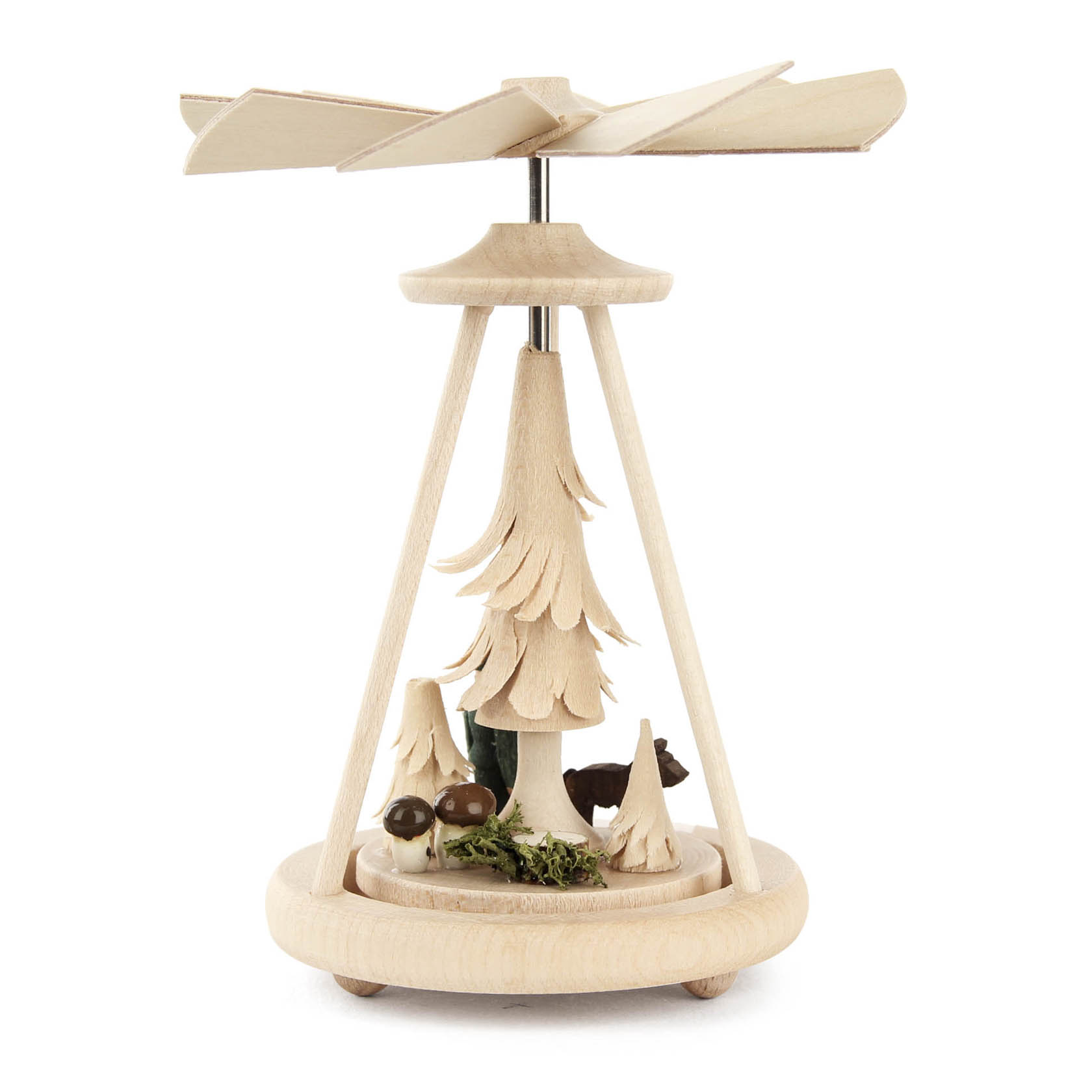 Erzgebirge Wärmespiel mit Jäger, Höhe ca. 10 cm