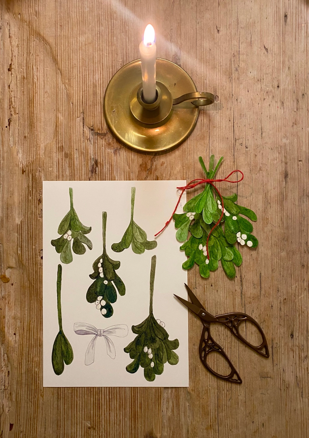 Tall Hat Tales Bastelset Nr. 8 "Mistelzweig" aus Papier von Tall Hat Tales aus Dänemark