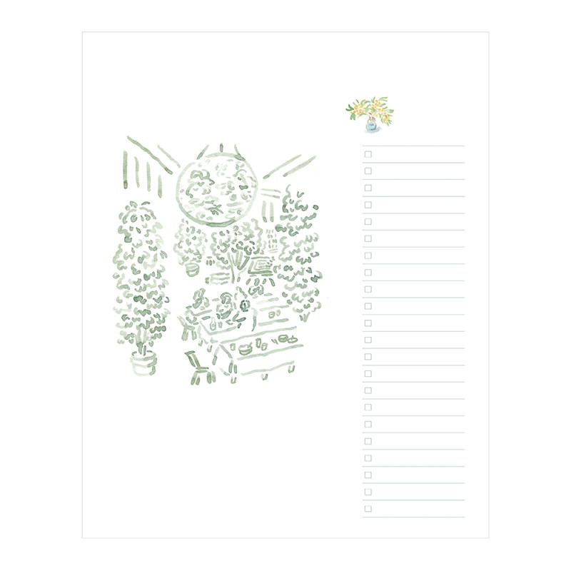 Schreibheft Carnet de Voyage, Paris City Blue / L'après-midi, A5, 48 Seiten