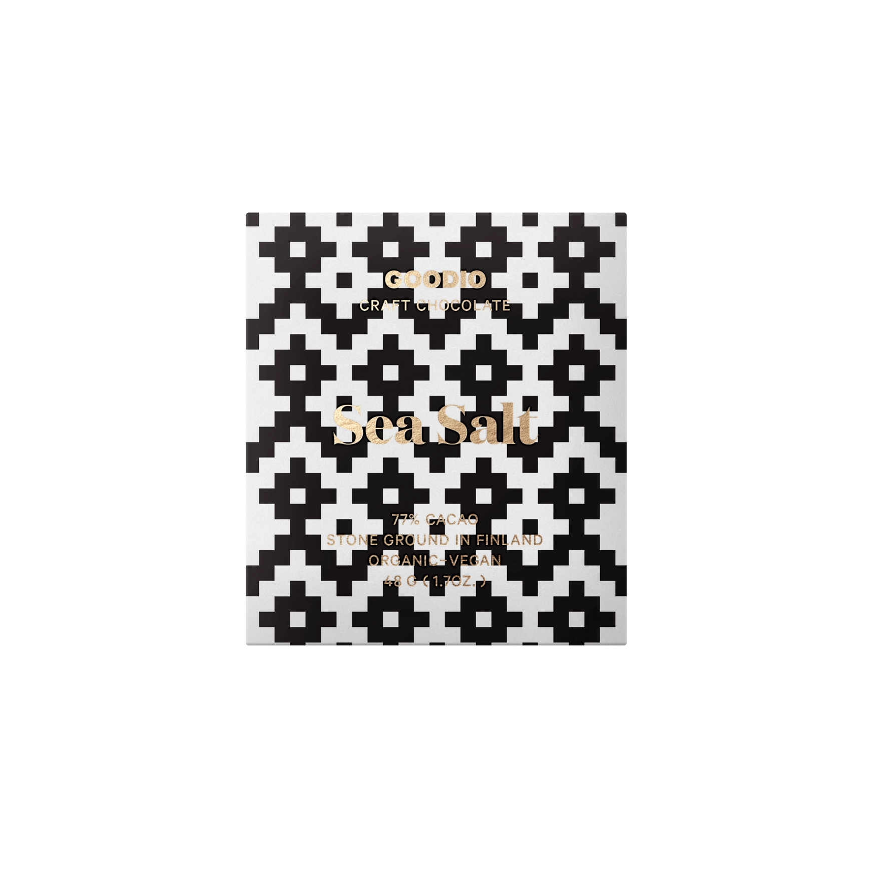 GOODIO Sea Salt Schokolade 77%, Organic Chocolate 77%, 48 g   