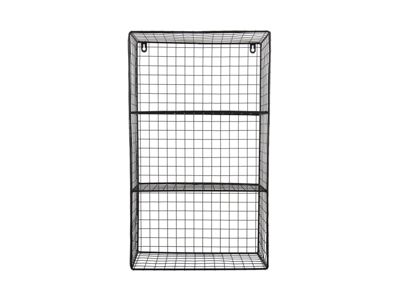 Wall Rack Reja Large,  Schwarz, ca.60 x 35 x 17 cm  