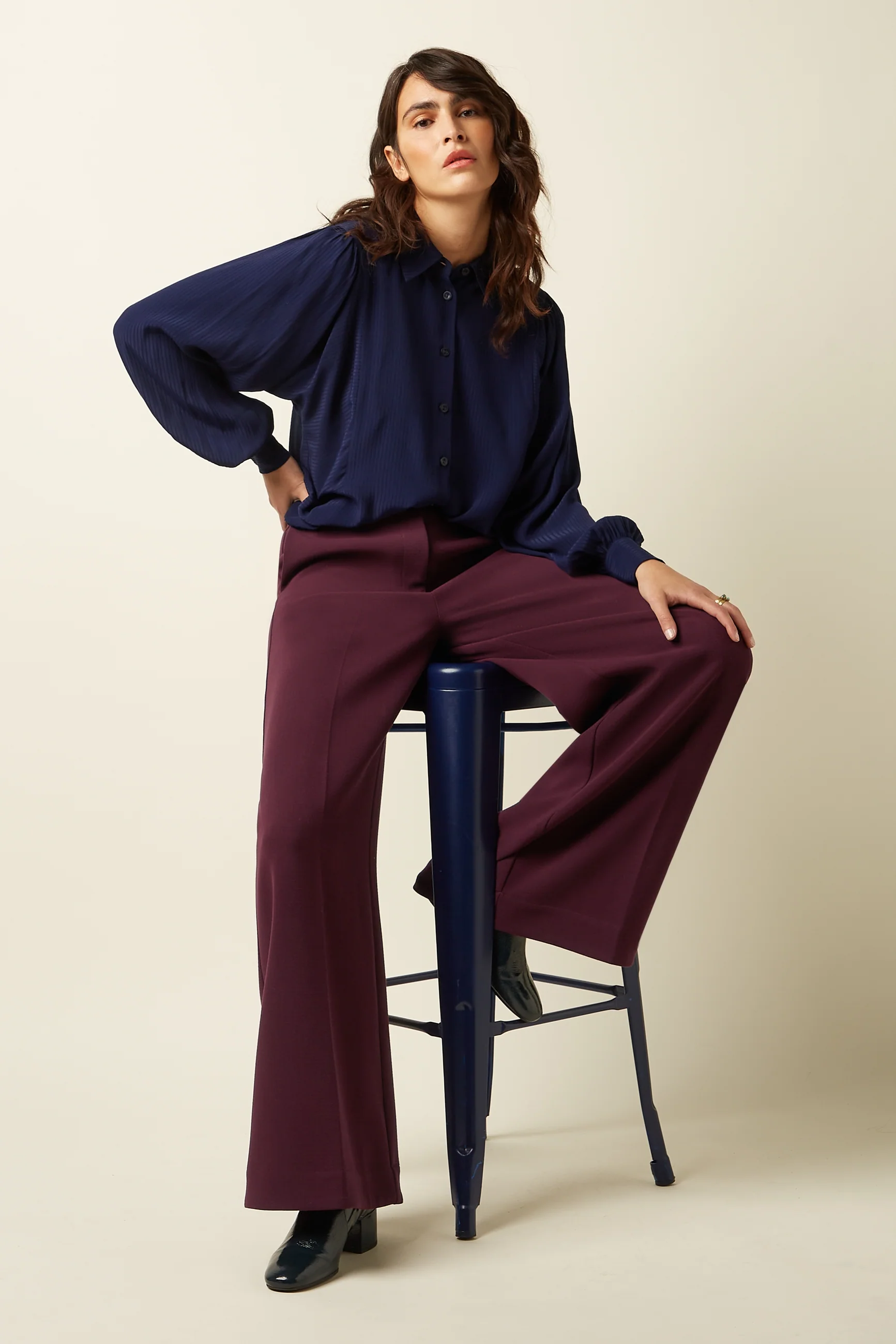 King Louie Hose Chloe Pants Farbe.  Bordeaux Red - Malone