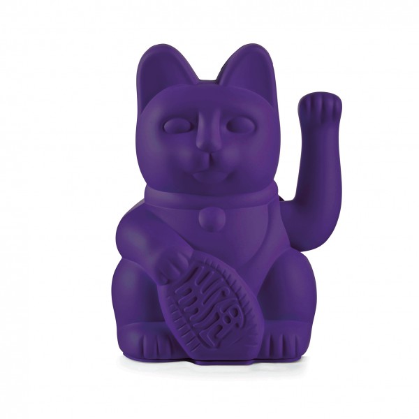 Lucky Cat Violet / Winkekatze / violett/ Glückskatze von donkey products, Katze