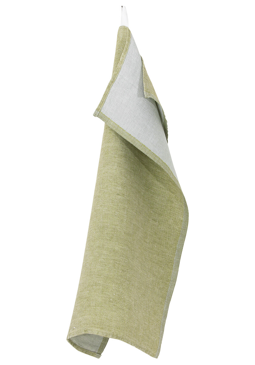 Lapuan Kankurit Geschirrtuch " DUO" olive-grey, 100% Leinen  