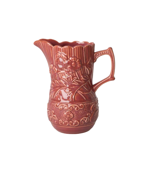 Rice Vintage Vase Keramik, Masala Chai, Höhe ca. 21 cm  Ceramic Vintage Vase in Masala Chai