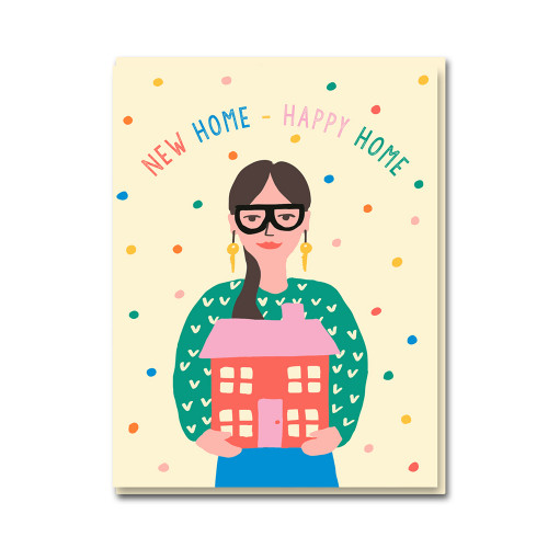 Doppelkarte Emma Cooter "New Home - Happy Home " Einzug