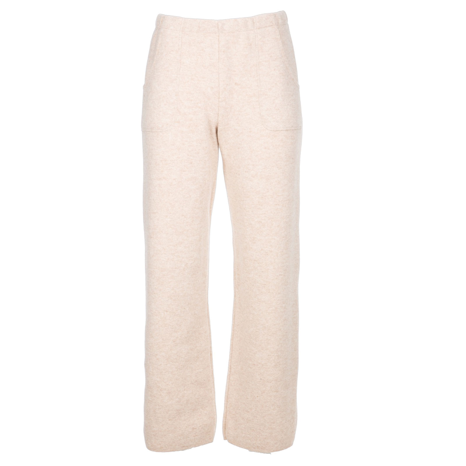 DUNQUE Hose Uni, Farbe natur, 100% Schurwolle , Made in Germany 