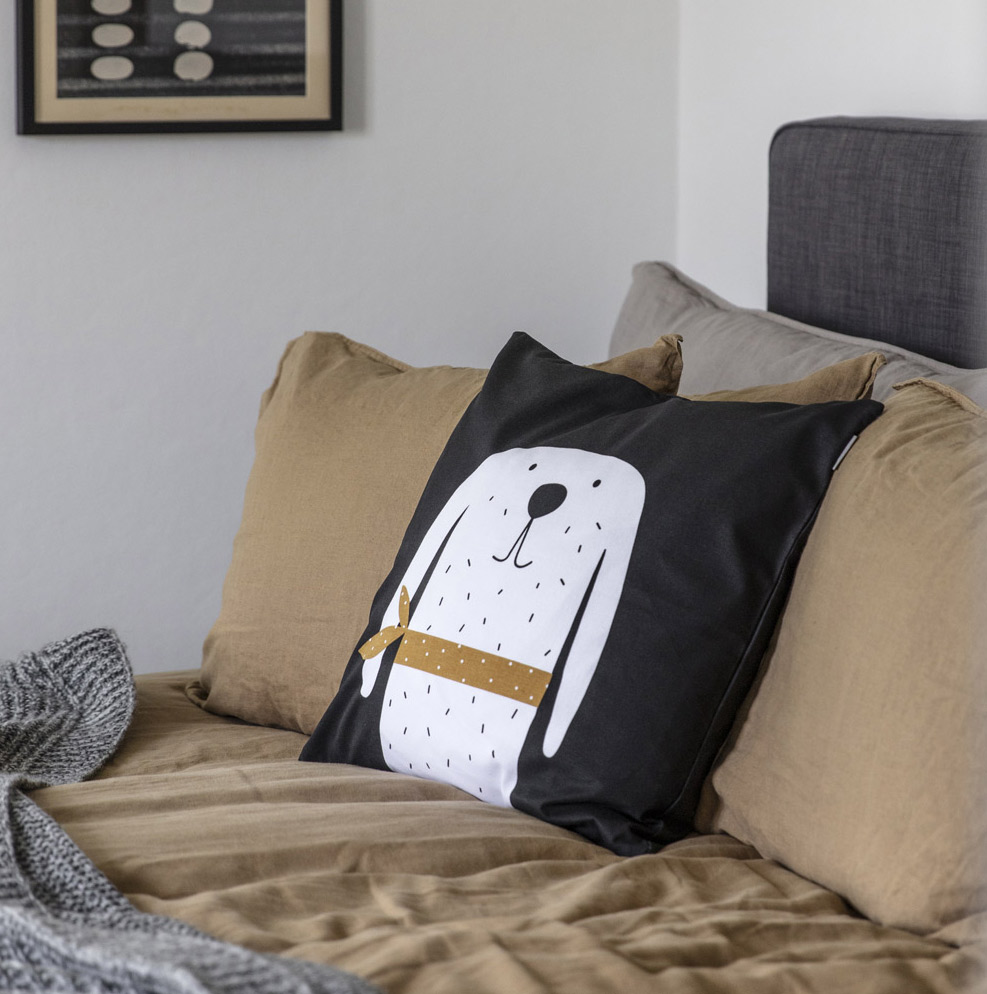 Spira of Sweden Kissenbezug  BOSSE / Hund ca. 50 x 50 cm