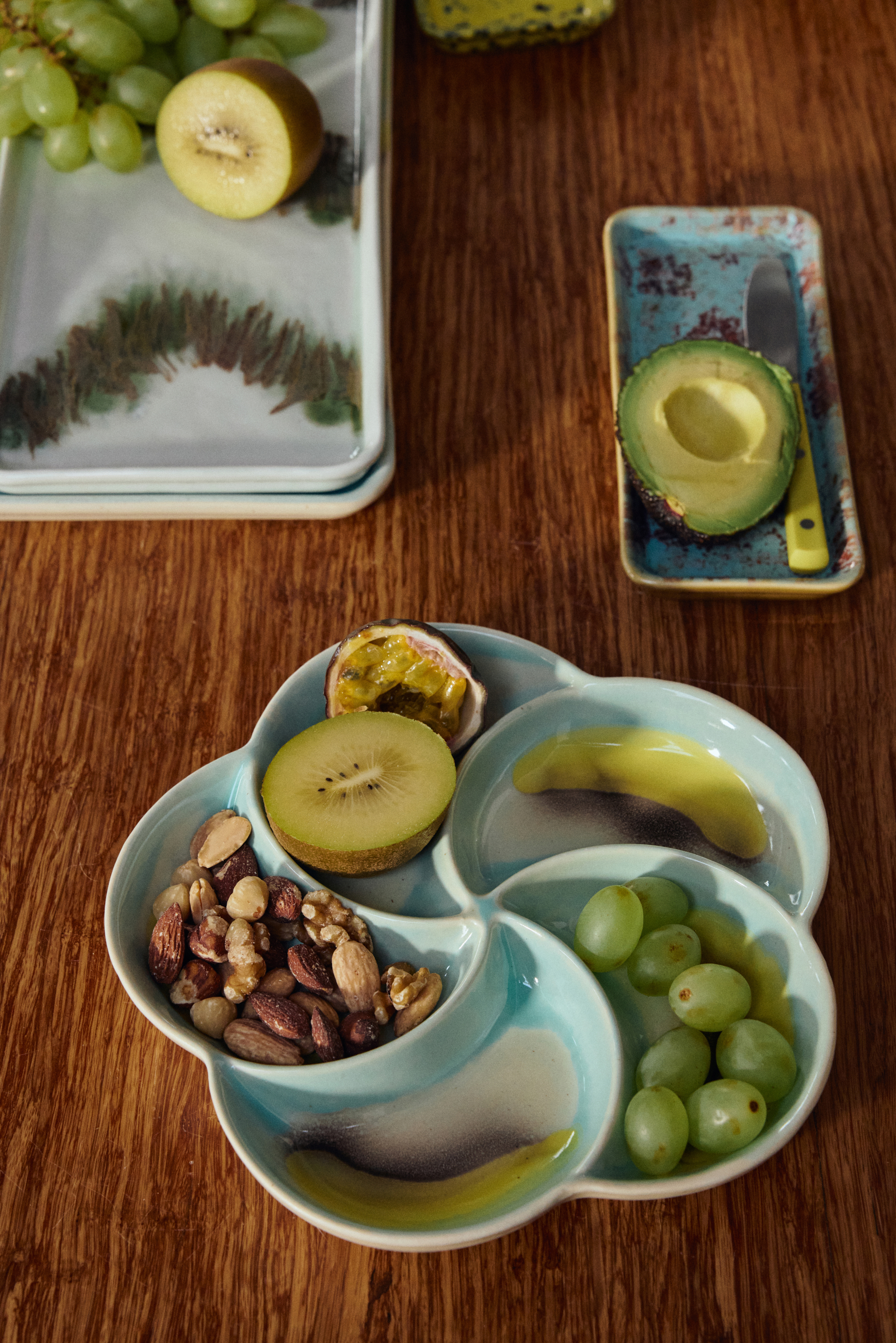 HKliving 70's snack tray GLINT, Siebziger Jahre Geschirr, Keramik