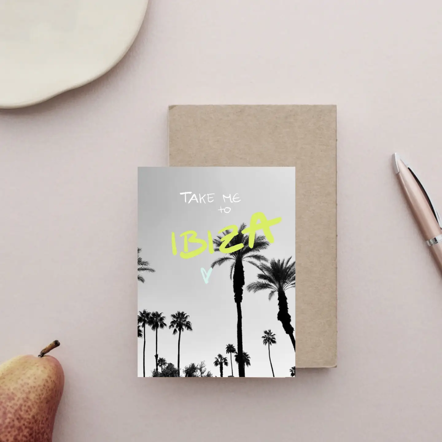 Postkarte "Take me to Ibiza "  von Ute Arnold   