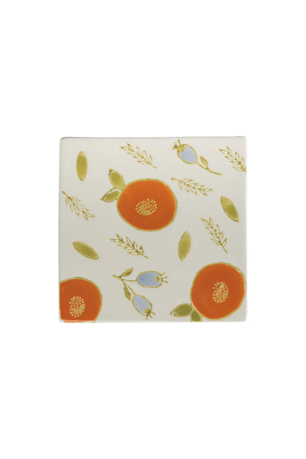 VINTAGE GARDEN Untersetzer orange, ca. 10 cm