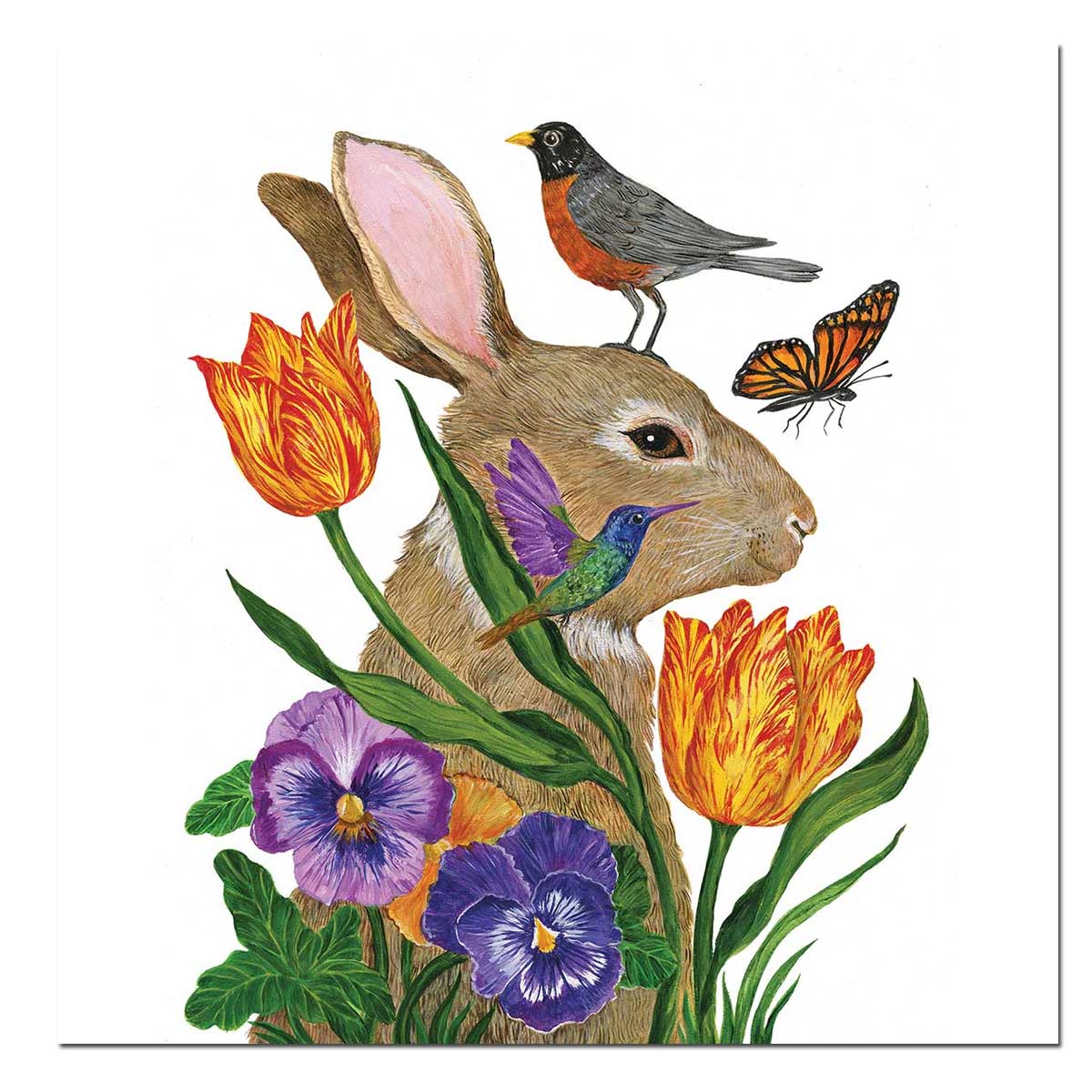 Papierservietten Ostern "Bunny Buddies" Hase, 33 x 33 cm  von PPD 