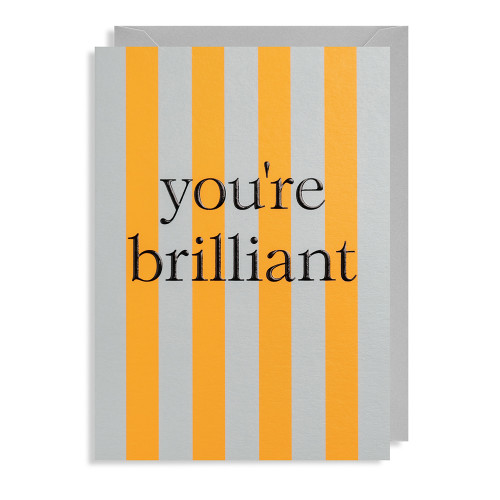 Doppelkarte "You're Brilliant"  Parasol, Streifen, 7175LAG