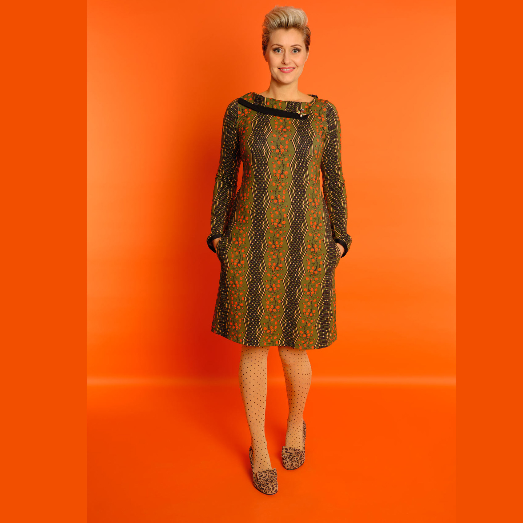 MARGOT Kleid Belina Blonde Owl/ mit Eule, GOTS zertifiziert, MARGOT verrückte Mode aus Dänemark