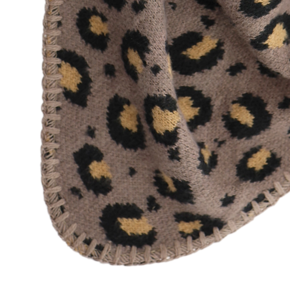 LOT83 Schal Nr. 41 Lilie Dreieckstuch Braun-Caramel Leo 