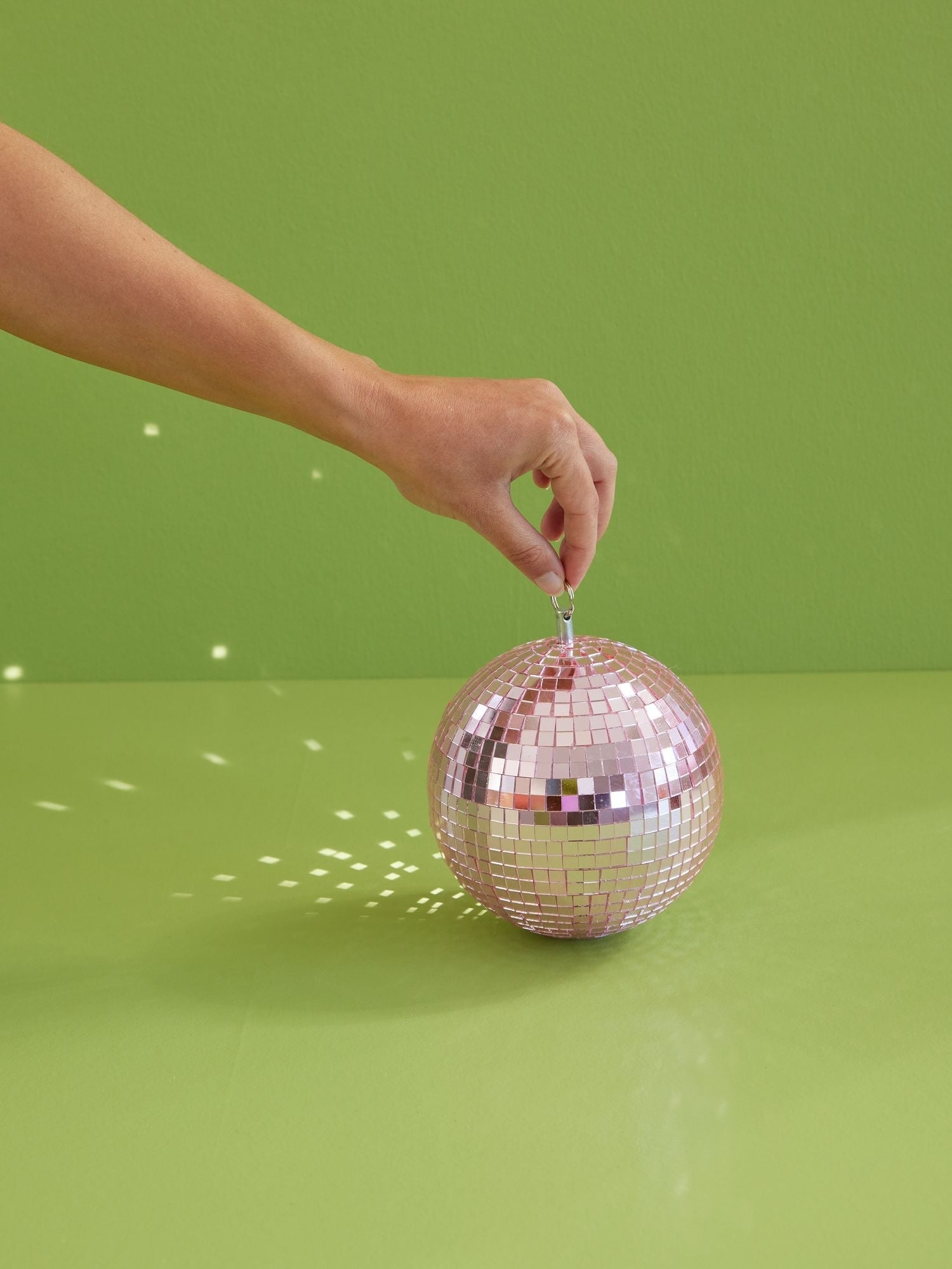 RICE Diskokugel Gold, D. ca. 25 cm, Large Disco Ball - gold