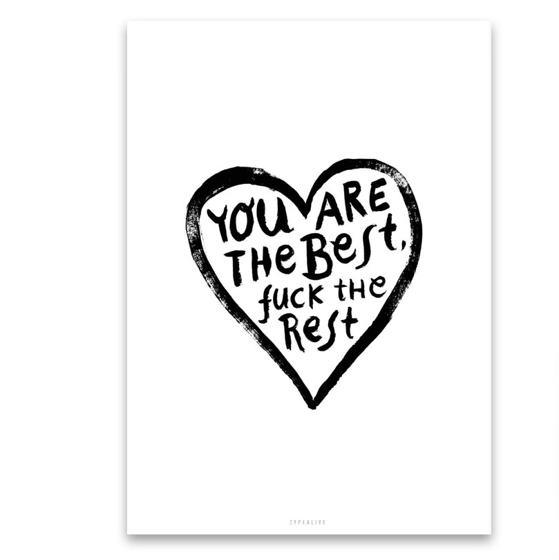Typealive Postkarte "The Best"