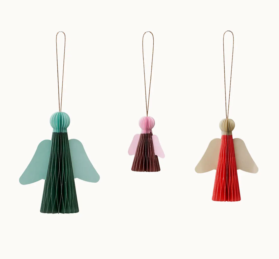 paper honeycome hanger - angels set 1