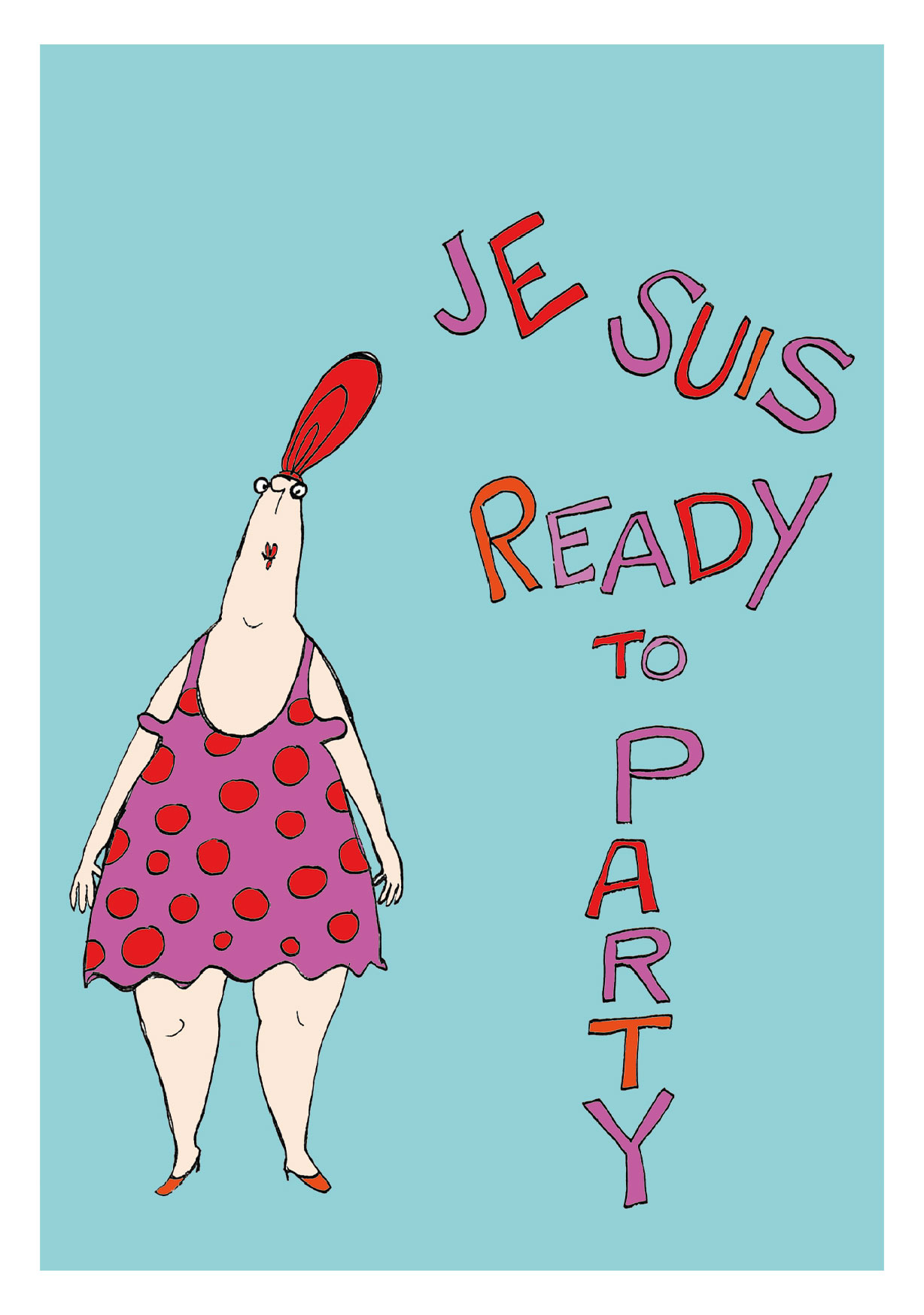 Postkarte kittiekatstudio " je suis..." von kittiekatstudio