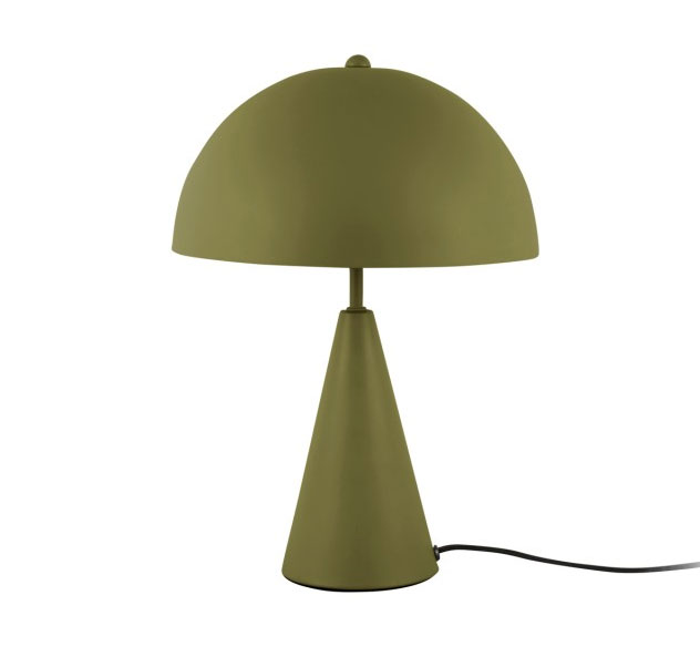 Tischlampe SUBLIME klein, Table Lamp Sublime Small BELL, Farbe: Moos Grün, Höhe ca.35 cm, D. ca. 25 cm 