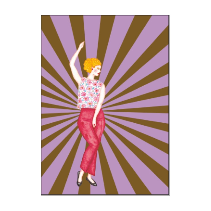 Postkarte Dancing Queen von ask a duck     