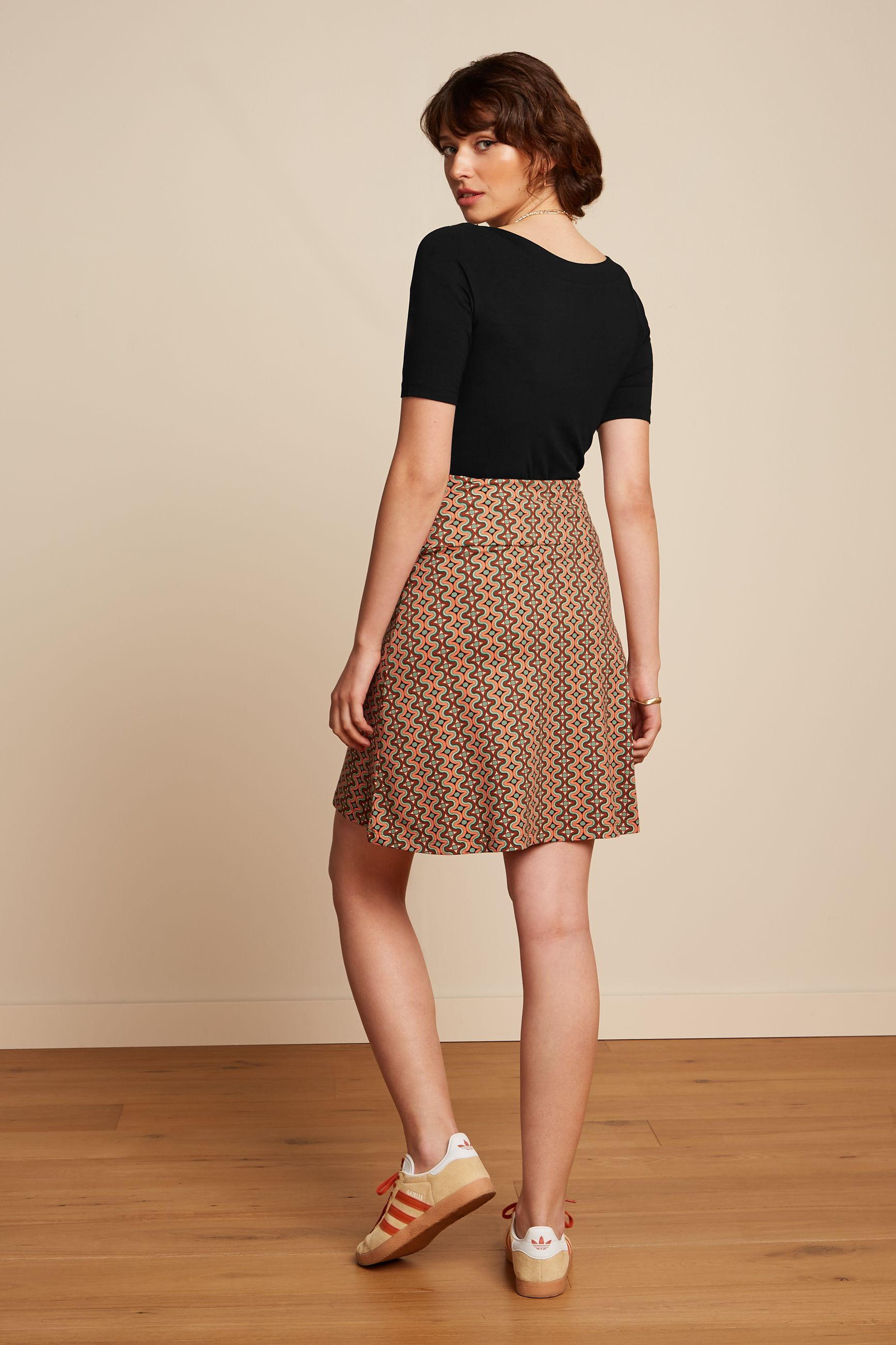 King Louie Border Skirt Twisted, Farbe: Black, Rock