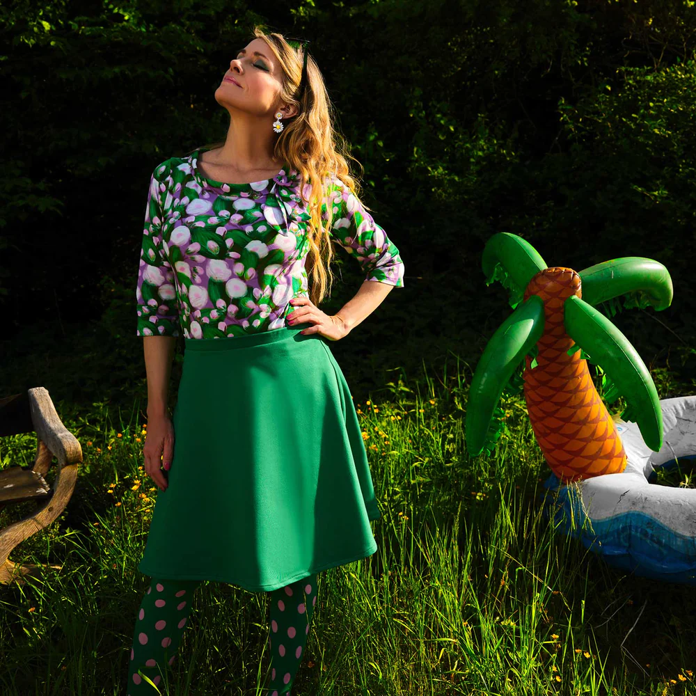 % MARGOT Rock Paramount Nederdel, Farbe: grün,  MARGOT verrückte Mode aus Dänemark  