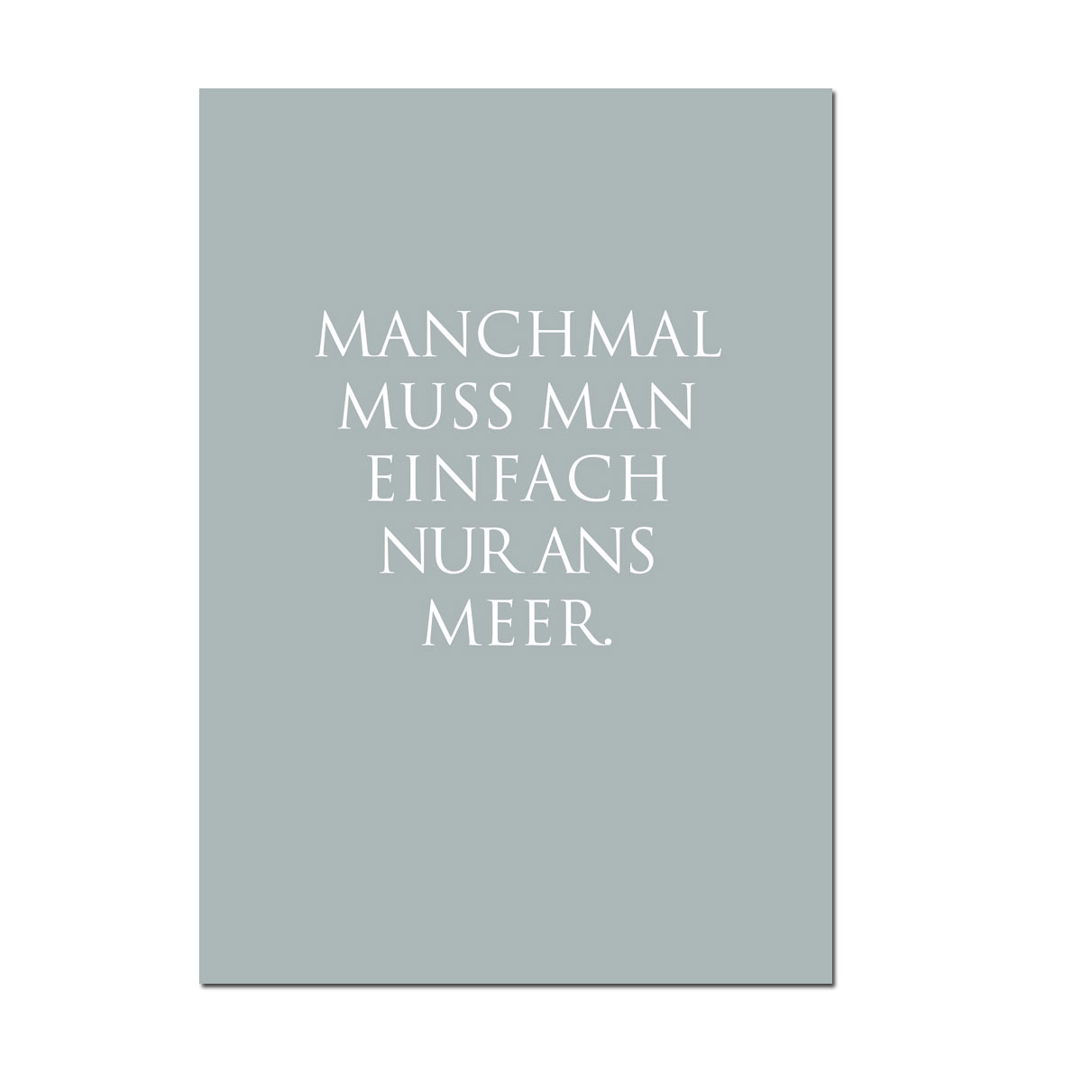 Kunstdruck "Ans Meer" von Wunderwort