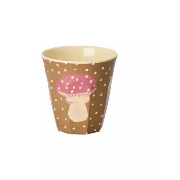 Rice Melamin Becher klein - Fairytale Print - Fliegenpilz , 160 ml pro Stück