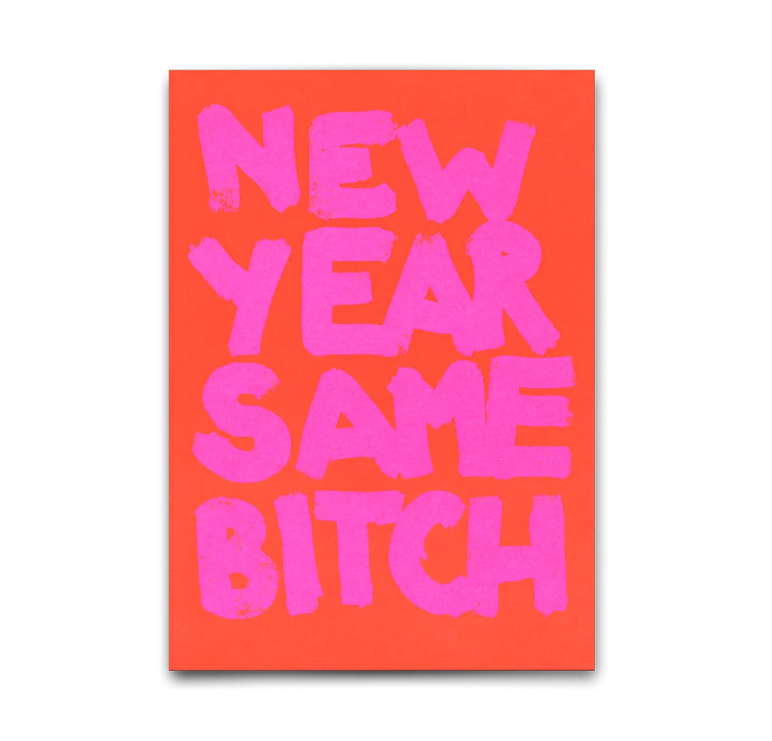 Postkarte "Same bitch" | Lustige Karte mit Spruch zum Geburtstag von Deli Cards     