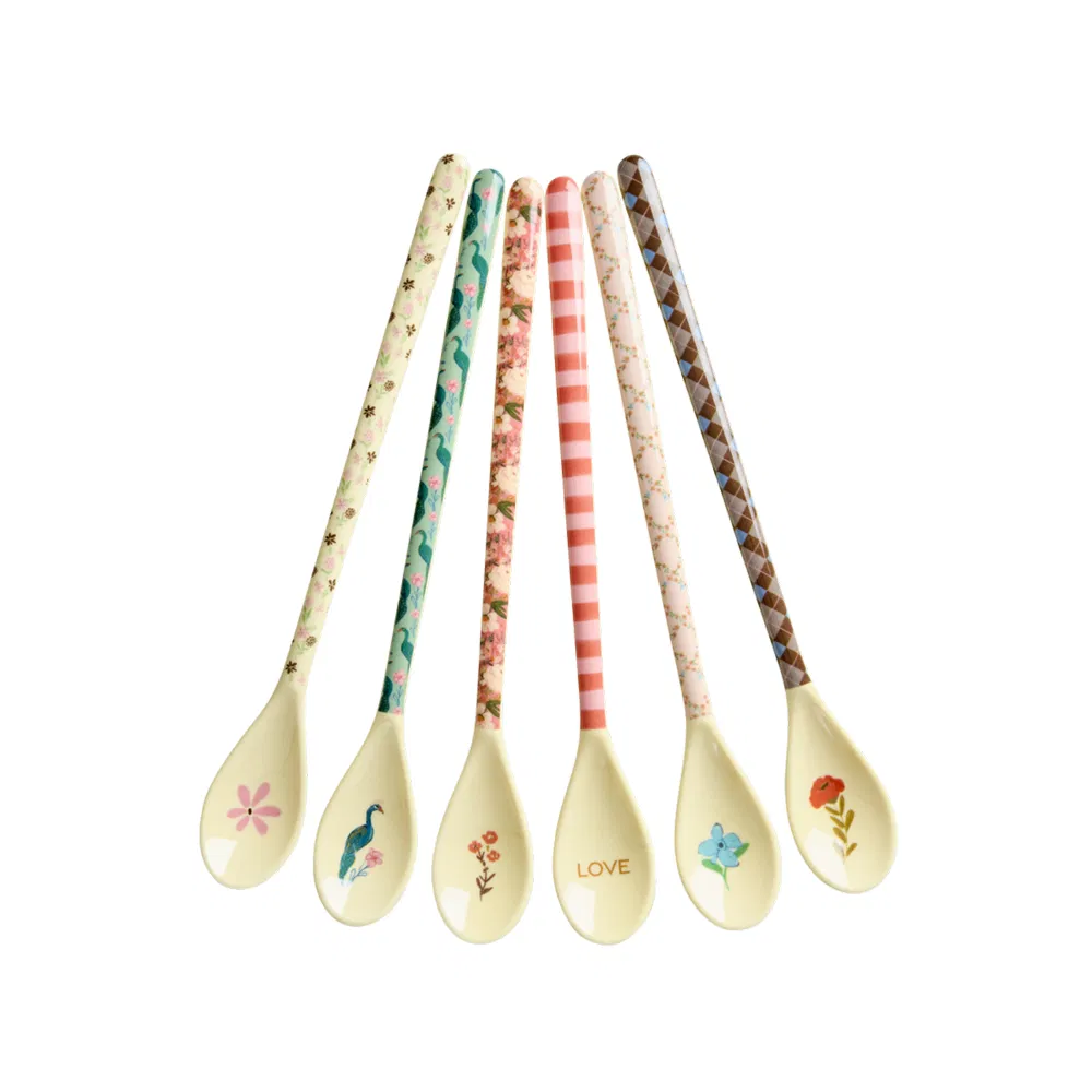 Rice Melamin Latte Löffel All You Need is Love and… – 6er Set