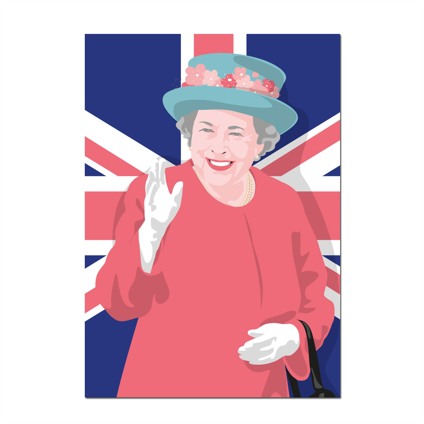 Postkarte  "Queen" , England, Pop Art new generation 
