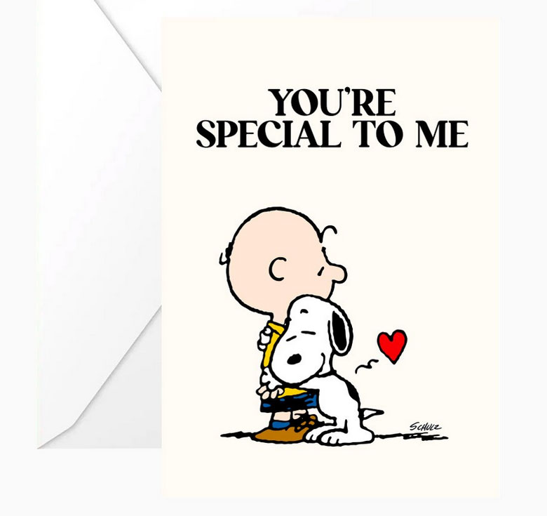 The Peanuts Doppelkarte Snoopy "You're special to me" + Umschlag  von The Peanuts   