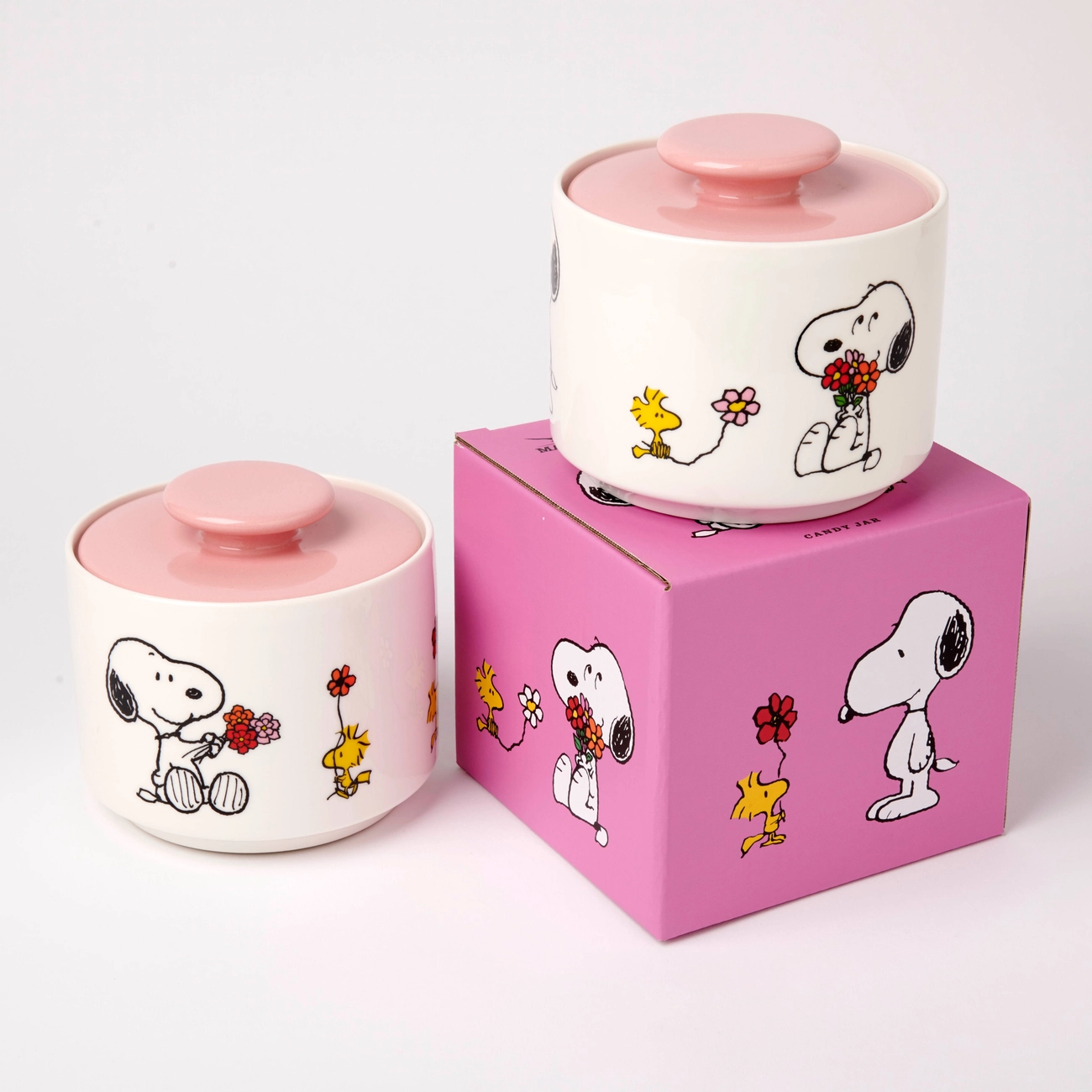 The Peanuts Dose „Love is in Bloom“ mit Snoopy und Woodstock , ca.12 x 10,5 cm