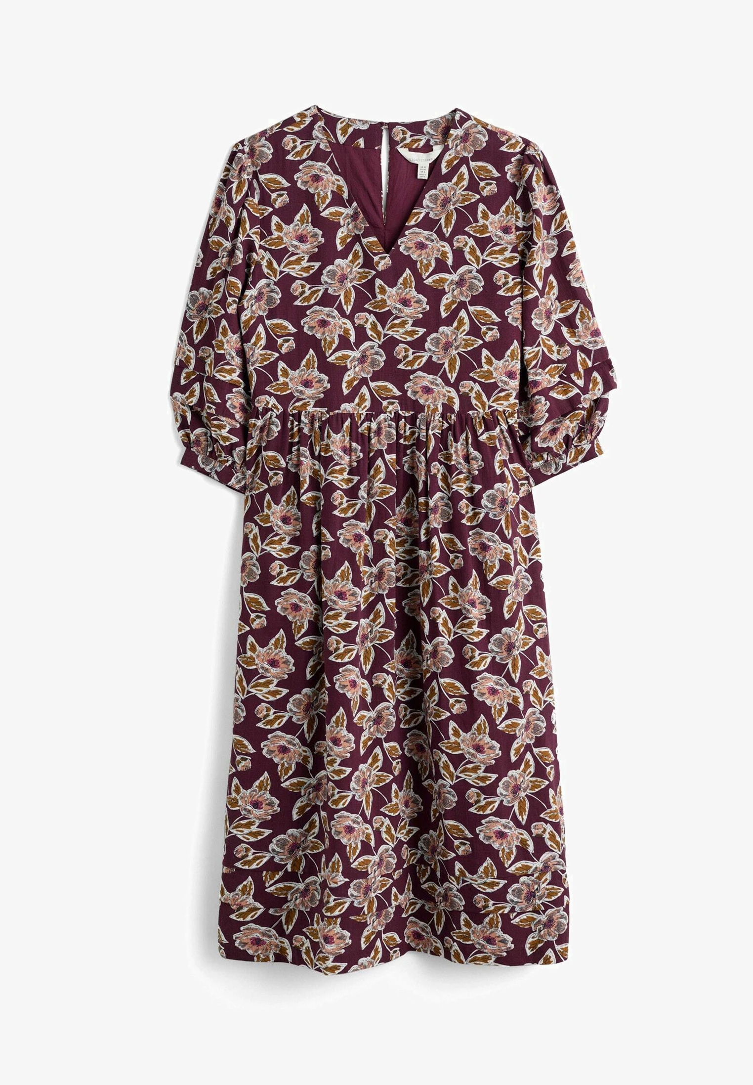 SEASALT Kleid  Sea Line Midi Dress, Muster: Hellebore Sketch Compote