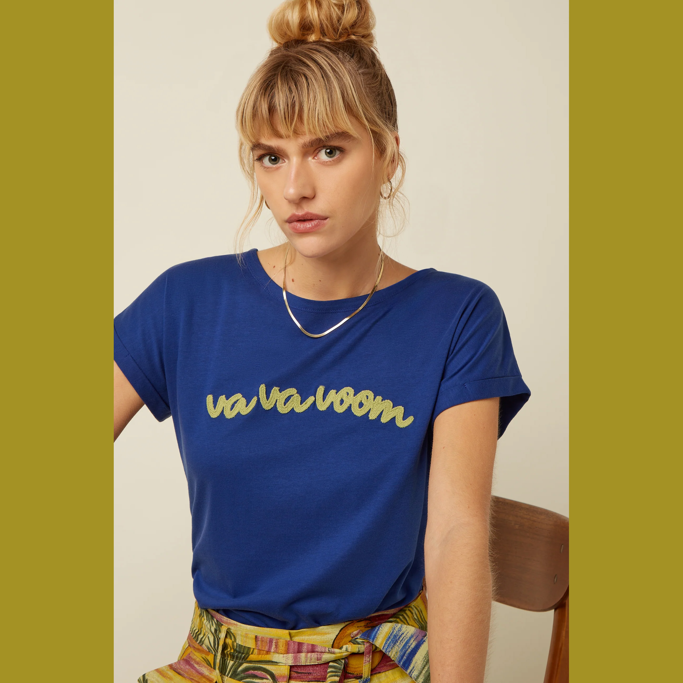 King Louie Aria Top Placement Print, Farbe Mazarine - Placement Print