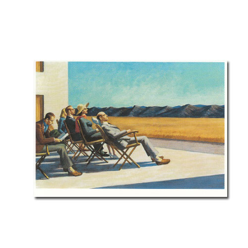 Postkarte Edward Hopper  " In der Sonne, 1960 "  Kunst