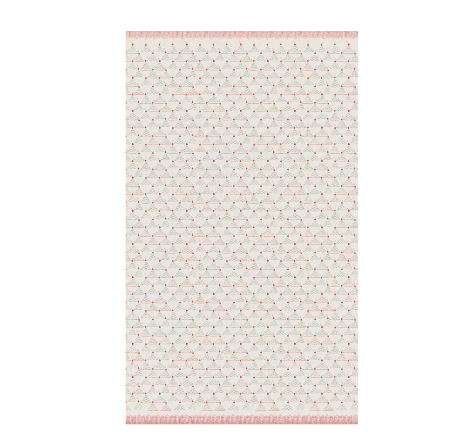 Maileg Geschenkpapier auf der Rolle , 10m x 55 cm breit, Gift wrap, Kirsche Rot- 10 m