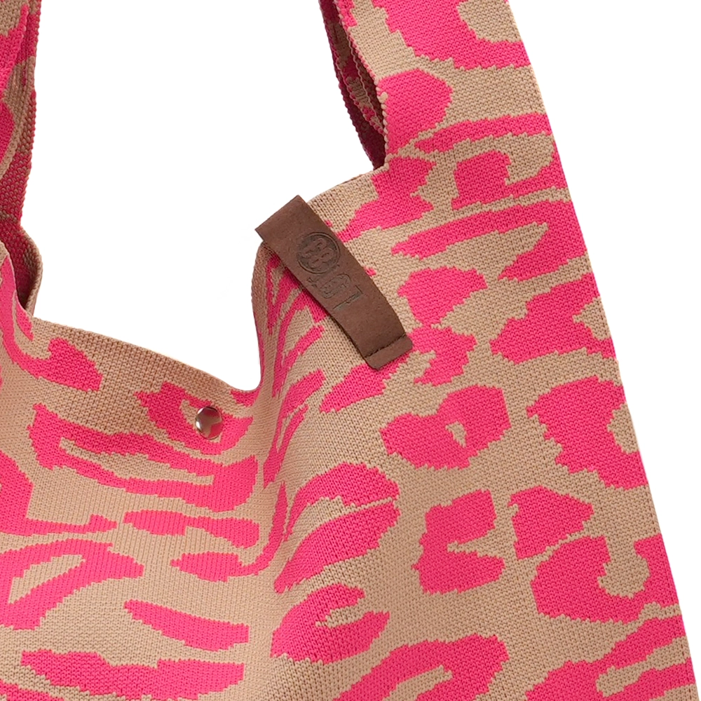 LOT83 Shopper Lois 74, LEO PINK-Camel, ca.  45 x 35 cm