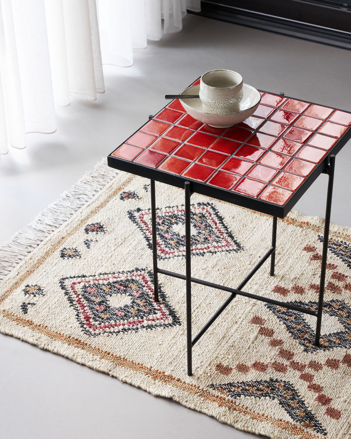 % House Doctor Beistelltisch, Kuna, Rost, Höhe ca. 50 cm, Fläche 40,5x x40,5 cm