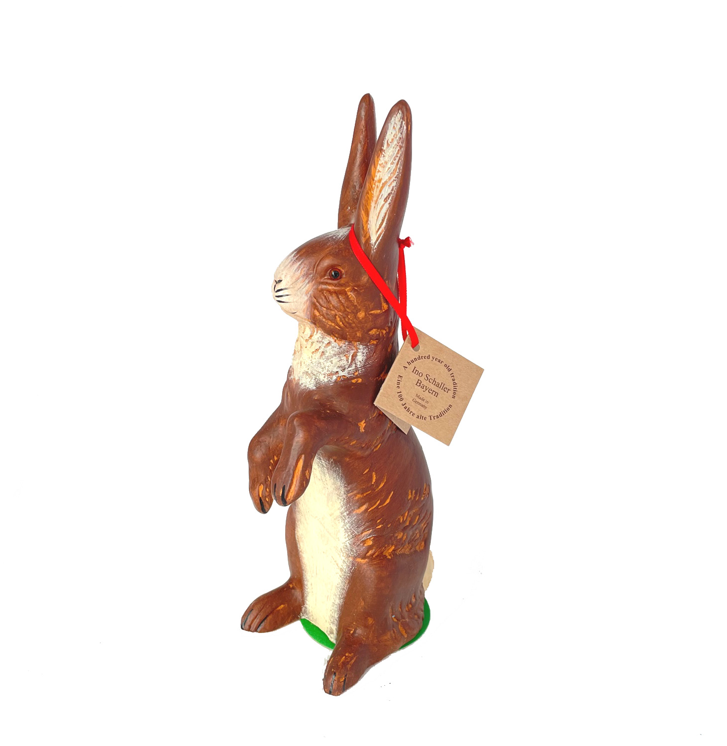 Ino Schaller Hase dunkelbraun stehend, Nostalgie Osterhase von Ino Schaller, Ostern, ca.  26 cm   