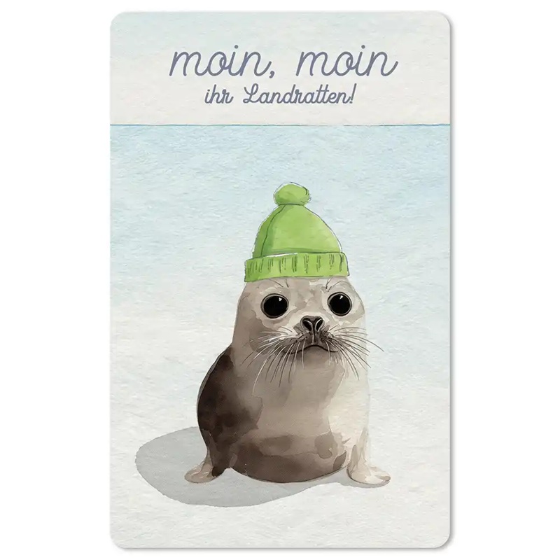 Lunacard Postkarte Moin moin, ihr Landratten