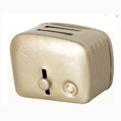 Maileg Miniatur Toaster & Toast silber