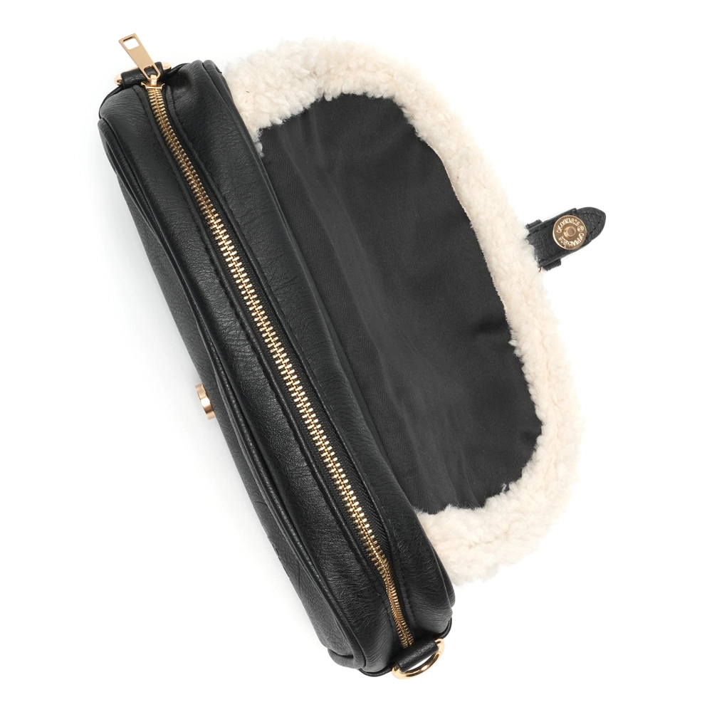 % LOT83 Tasche Bella Nr. 5, schwarz, Umhängetasche