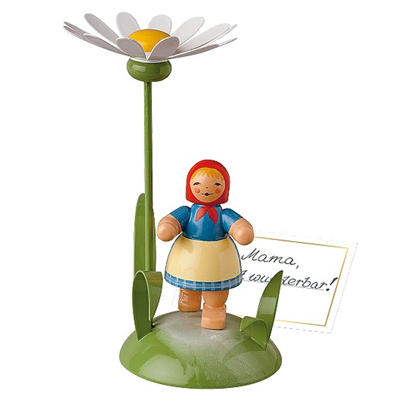 Wendt & Kühn TISCHKARTENHALTER, MÄDCHEN MIT MARGERITE von Wendt & Kühn