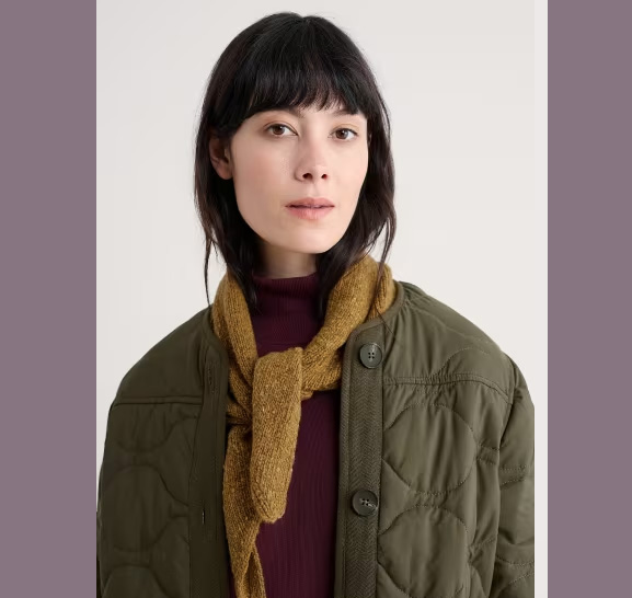 SEASALT CORNWALL Wild Bilberry Scarf-Marshland, Dreieckstuch Wolle