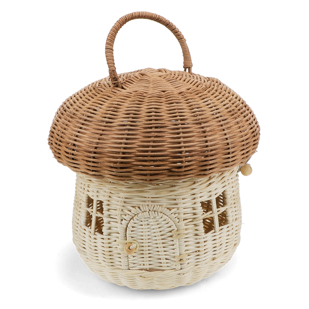 Rattan-Pilzhaus - Wunder der Natur, ca. 22 x 22 x 28 cm 