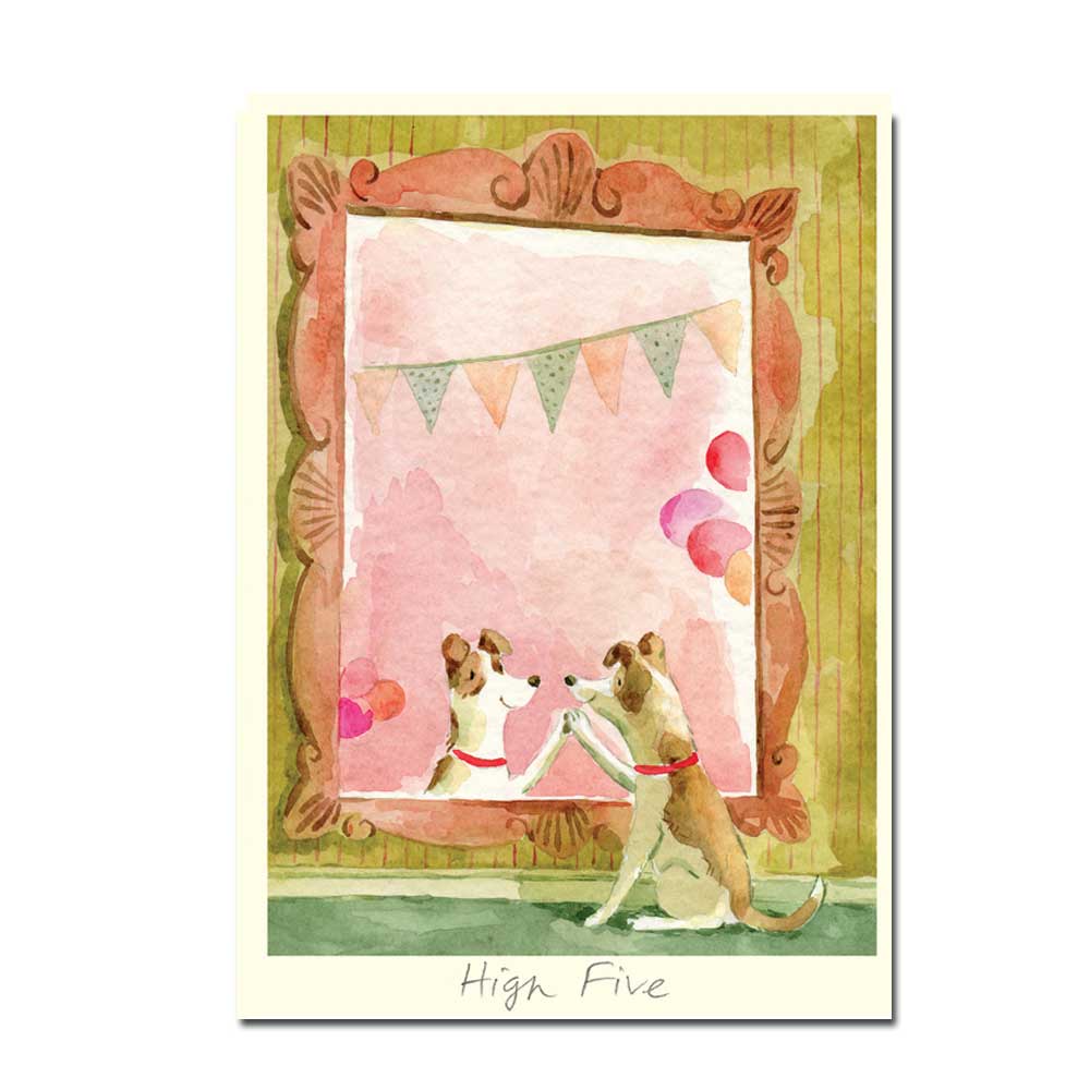  Two Bad Mice Doppelkarte "High Five"  von Anna Shuttlewood