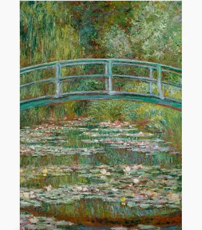 Claude Monet Postkarte "Brücke über den Seerosenteich, 1899" Kunst 