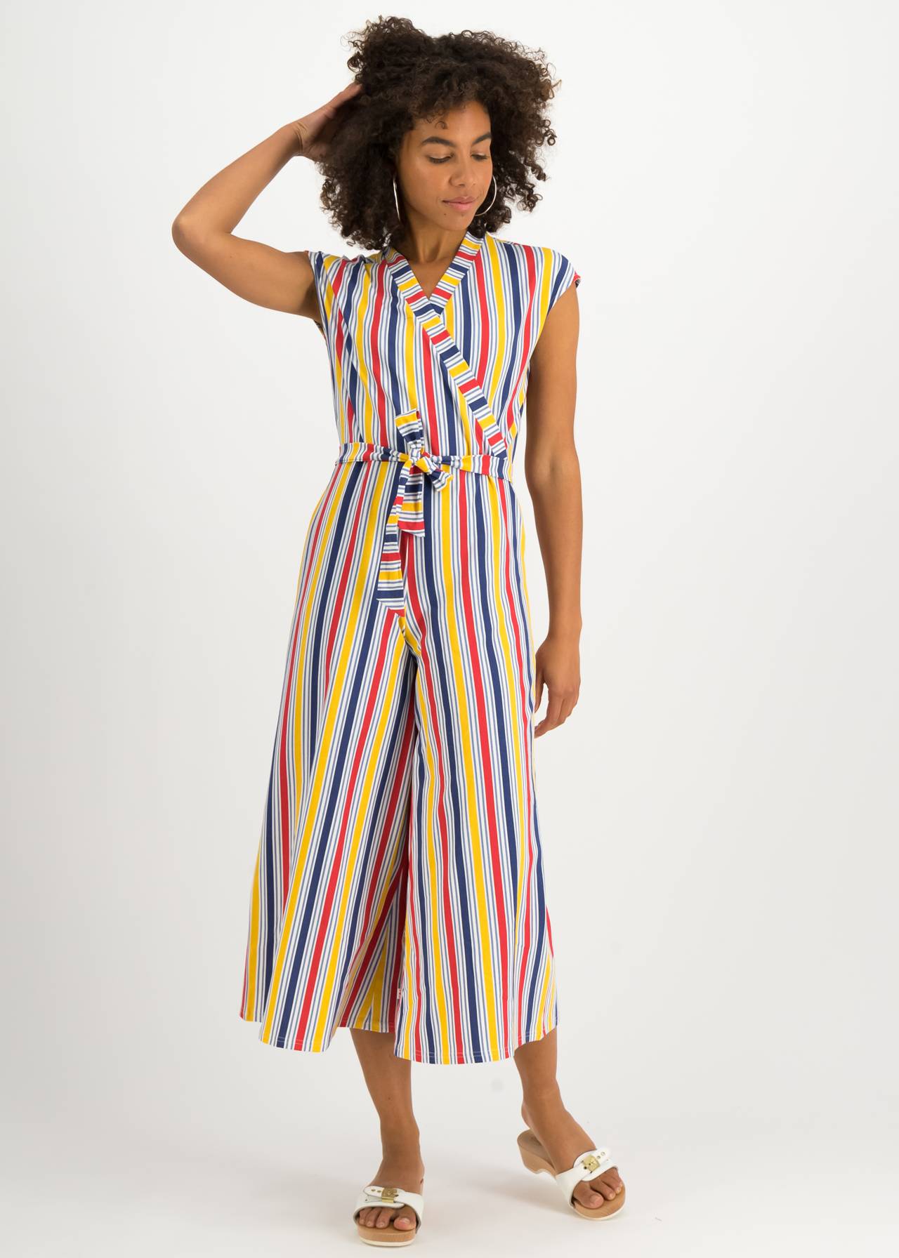 Blutsgeschwister Jumpsuit Hello Fritjes Culotte, strisce colorate Blutsgeschwister Jumpsuit Hello Fritjes Culotte, strisce colorate